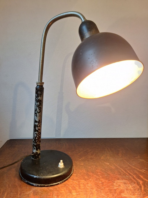 Vintage Metalen Bureaulamp