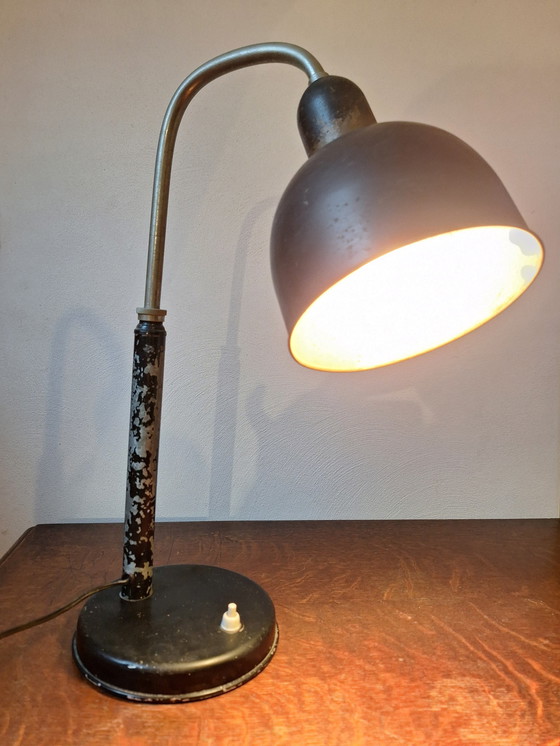 Image 1 of Vintage Metalen Bureaulamp