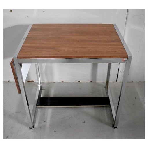 Vintage chroommetaal en formica bureau van Duo, 1970