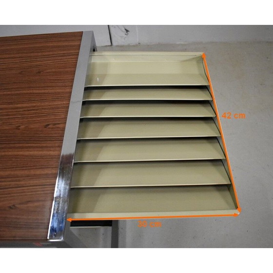 Image 1 of Vintage chroommetaal en formica bureau van Duo, 1970