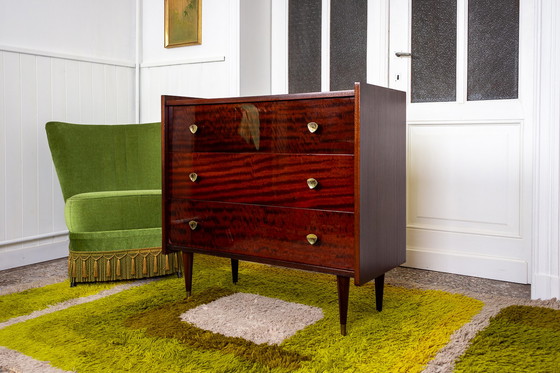 Image 1 of Vintage cocktail fauteuil met franjes groen