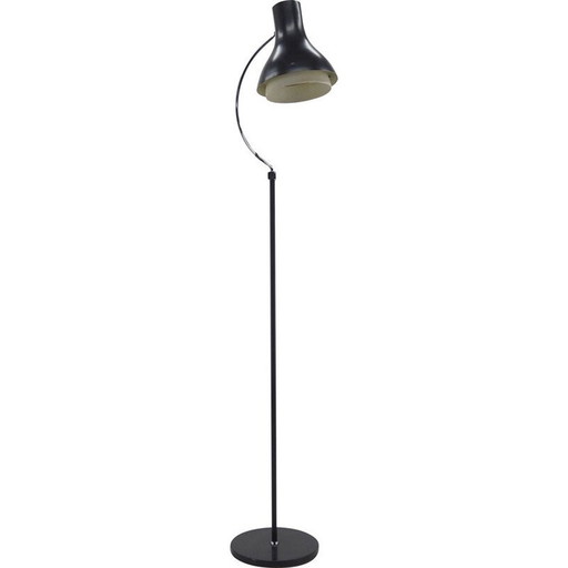 Vintage metalen vloerlamp van Josef Hurka voor Napako, Tsjecho-Slowakije 1960