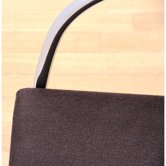 Image 1 of Vintage Brno2 bureaustoel in chroom metaal en bruine stof van Ludwig Van Der Rohe voor Knoll