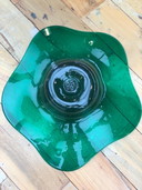 Max Verboeket Kristalunie Maastricht groene schaal Antiqua glas