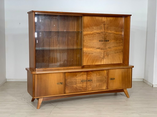 Mid Century hoge kast woonkamer vintage