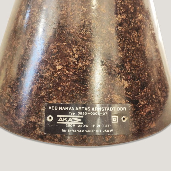 Image 1 of Suite van 3 vintage bakelieten werkplaatshangers Narva Artas Arnstadt-DDR 1950