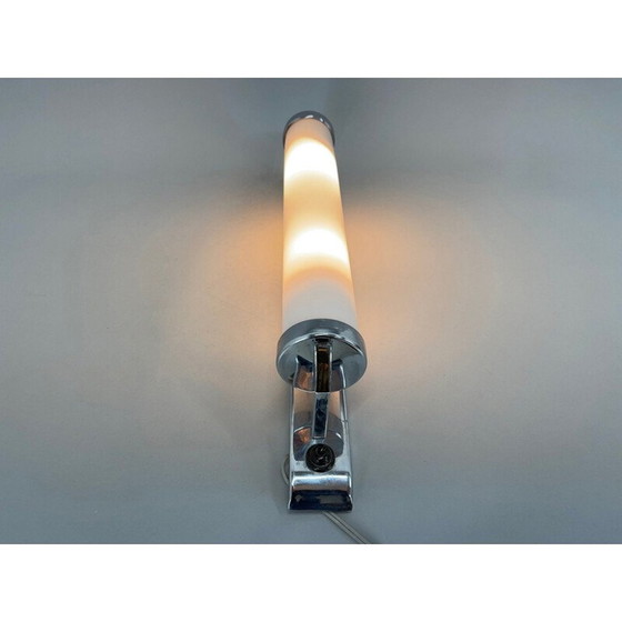 Image 1 of Vintage Bauhaus wandlamp in chroom, jaren 1930