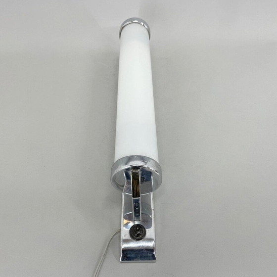 Image 1 of Vintage Bauhaus wandlamp in chroom, jaren 1930