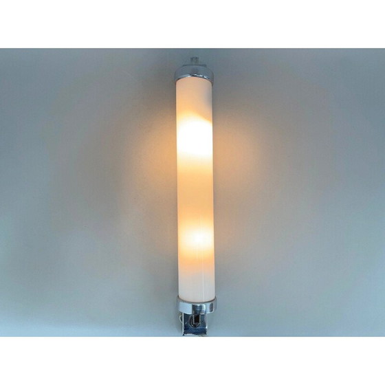 Image 1 of Vintage Bauhaus wandlamp in chroom, jaren 1930