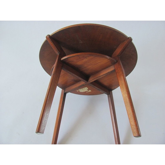 Image 1 of Ronde vintage salontafel van Interiér Praha, Tsjechië 1960