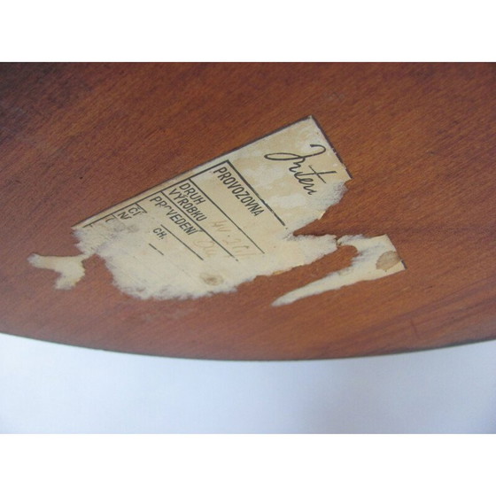Image 1 of Ronde vintage salontafel van Interiér Praha, Tsjechië 1960
