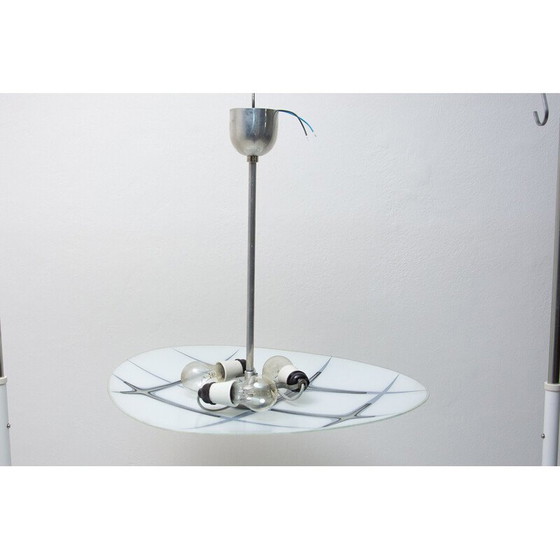 Image 1 of Vintage chromen hanglamp, Tsjecho-Slowakije 1950-1960