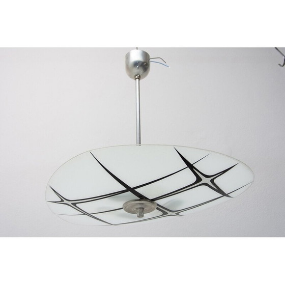Image 1 of Vintage chromen hanglamp, Tsjecho-Slowakije 1950-1960