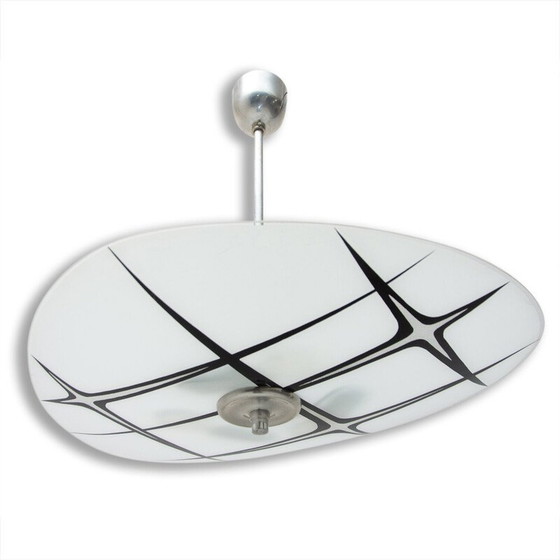 Image 1 of Vintage chromen hanglamp, Tsjecho-Slowakije 1950-1960