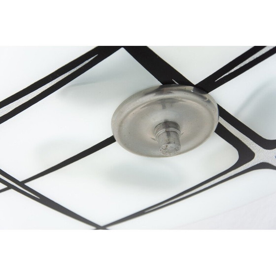 Image 1 of Vintage chromen hanglamp, Tsjecho-Slowakije 1950-1960