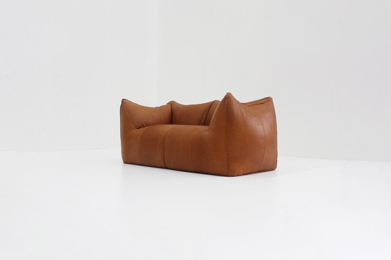 Image 1 of Cognac Leren Le Bambole Sofa Van Mario Bellini Voor B&B Italia, Jaren 70 