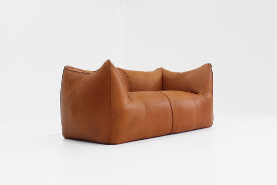 Image 1 of Cognac Leren Le Bambole Sofa Van Mario Bellini Voor B&B Italia, Jaren 70 