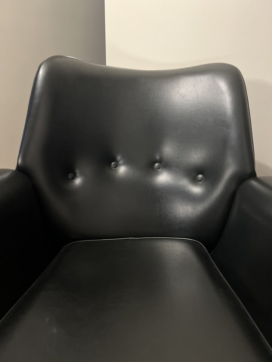 Image 1 of Vintage Jaren 60 Skai Leder Fauteuil