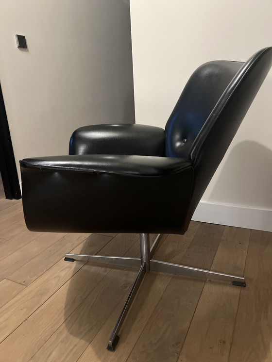 Image 1 of Vintage Jaren 60 Skai Leder Fauteuil