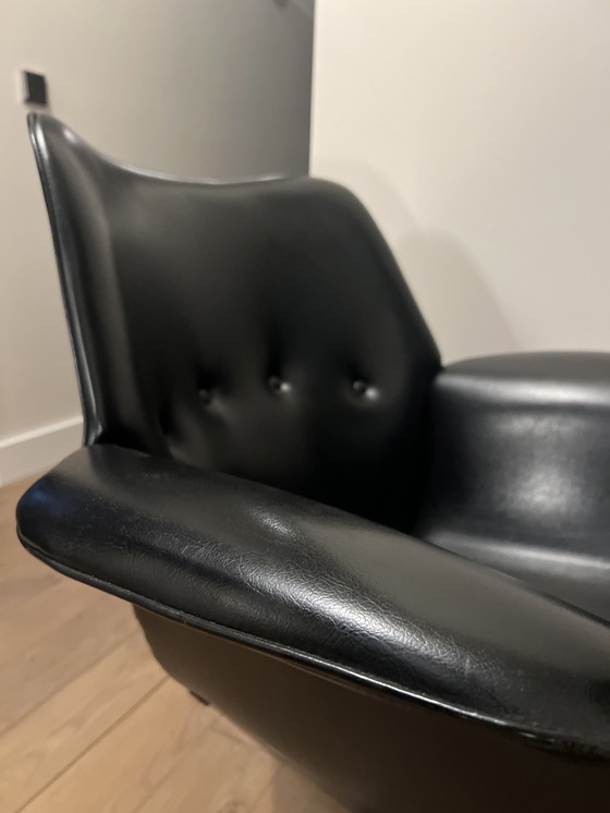 Image 1 of Vintage Jaren 60 Skai Leder Fauteuil