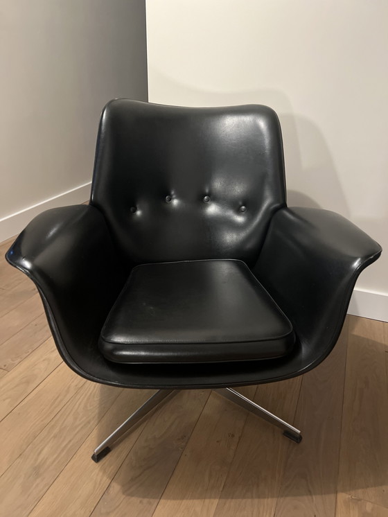 Image 1 of Vintage Jaren 60 Skai Leder Fauteuil