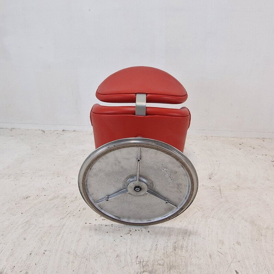 Image 1 of Set van 4 vintage Tulipe fauteuils in massief metaal en hout door Pierre Paulin voor Artifort, Nederland 1980