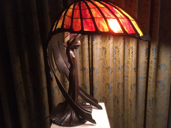 Image 1 of Art Nouveau Tafellamp Flying Lady