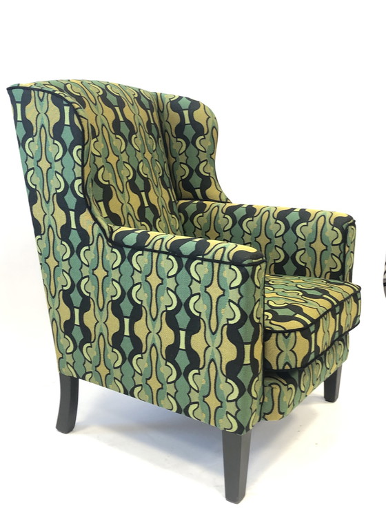 Image 1 of Keymer stof Handgemaakte fauteuil