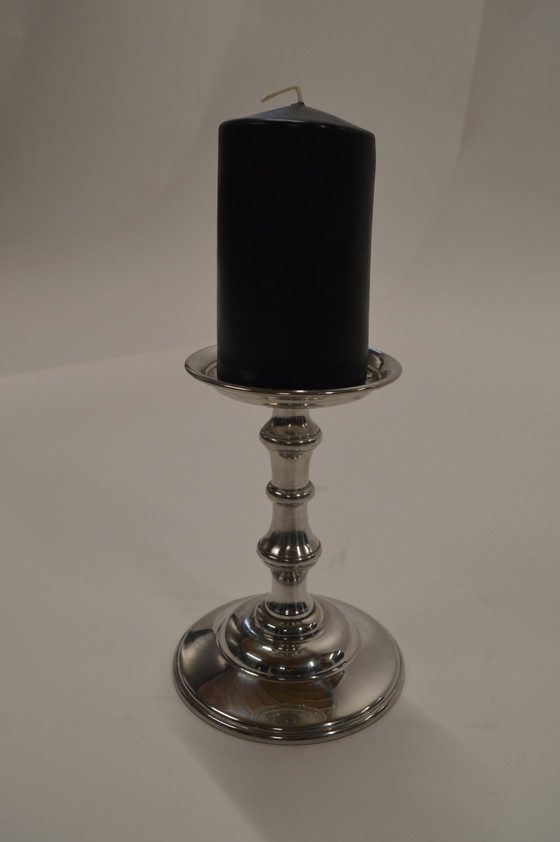 Image 1 of Candle Holder Pewter 