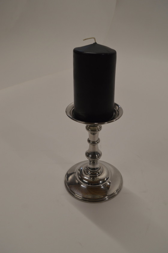 Image 1 of Candle Holder Pewter 