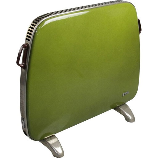 Vintage groen geëmailleerd kacheltje van Eka, 1960