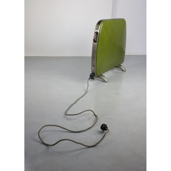 Image 1 of Vintage groen geëmailleerd kacheltje van Eka, 1960