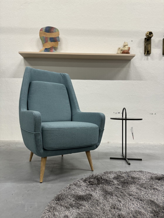 Image 1 of Gelderland Hold Tide Fauteuil 7850 Blauw Stof 