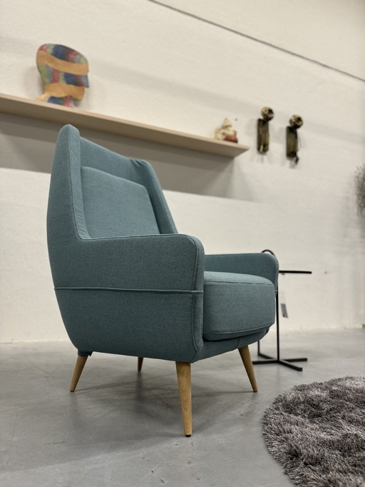 Gelderland Hold Tide Fauteuil 7850 Blauw Stof 