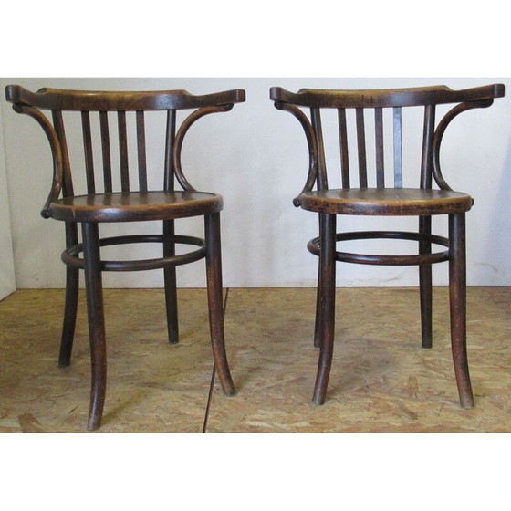 Image 1 of Vintage Bistro fauteuil naturel beuken