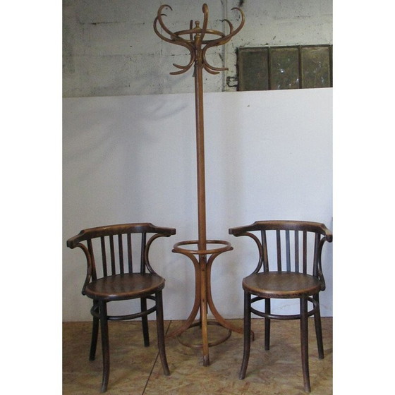 Image 1 of Vintage Bistro fauteuil naturel beuken