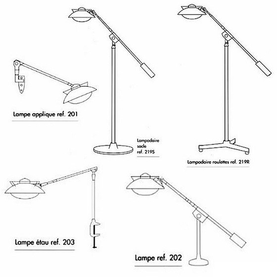 Image 1 of Ferdinand Solère vloerlamp