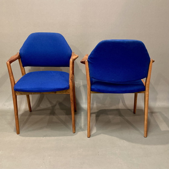 Image 1 of Suite van 4 Scandinavisch Design Fauteuils 1950.