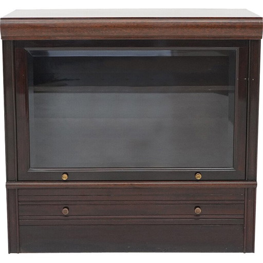 Vintage mahonie gefineerd houten dressoir voor Martin Dupuis, Frankrijk 1970