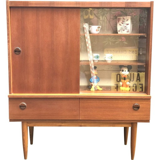 Vintage palissander highboard