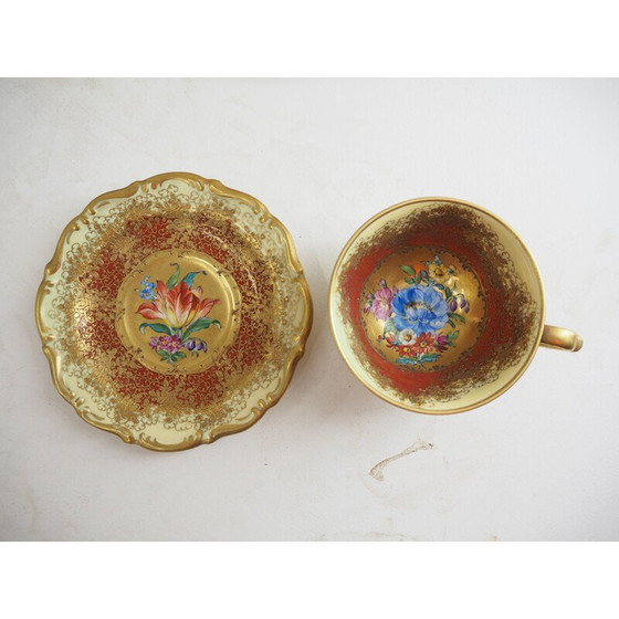 Image 1 of Paar oude porseleinen koffiekopjes, 1910