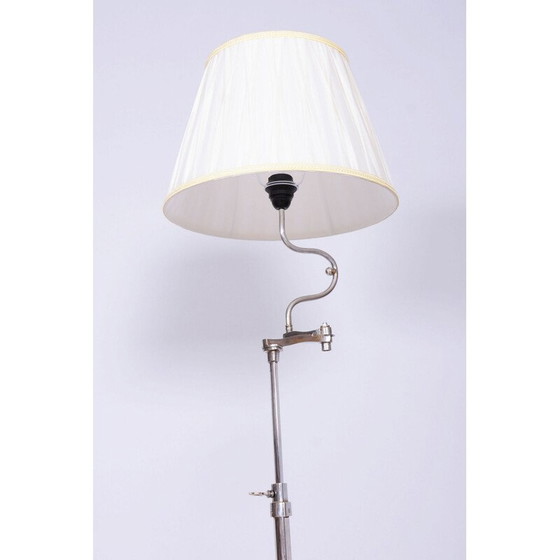 Image 1 of Vintage Art Deco vloerlamp van chroomstaal, Tsjecho-Slowakije 1920