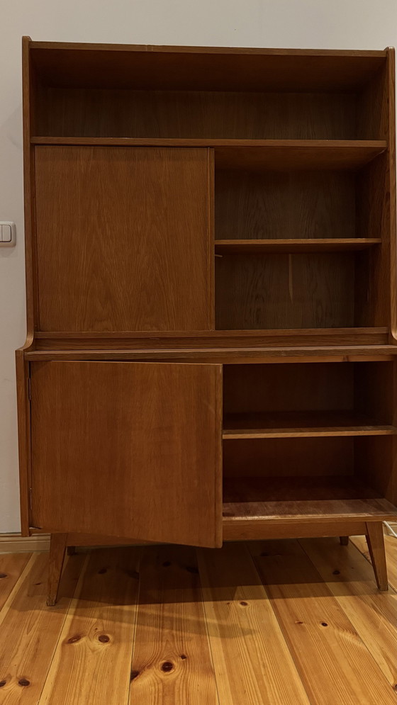 Image 1 of Holzkommode / Midcentury Highboard / Vintage Vitrine / Dressoir