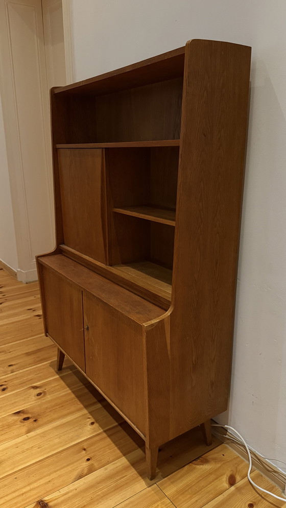 Image 1 of Holzkommode / Midcentury Highboard / Vintage Vitrine / Dressoir