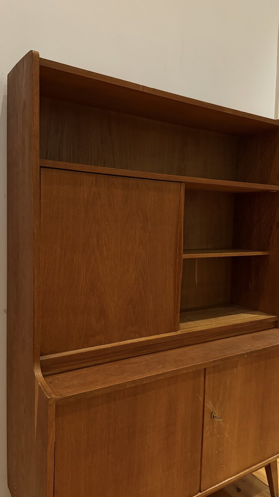 Image 1 of Holzkommode / Midcentury Highboard / Vintage Vitrine / Dressoir