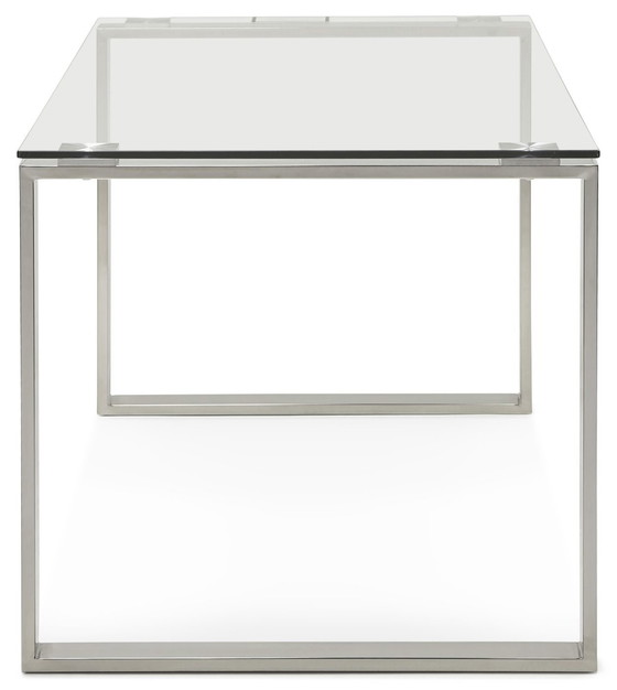 Image 1 of 24Designs glazen tafel of bureau Nevada - L160 X B80 X H75