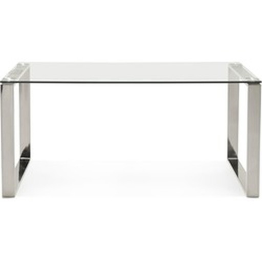 24Designs glazen tafel of bureau Nevada - L160 X B80 X H75