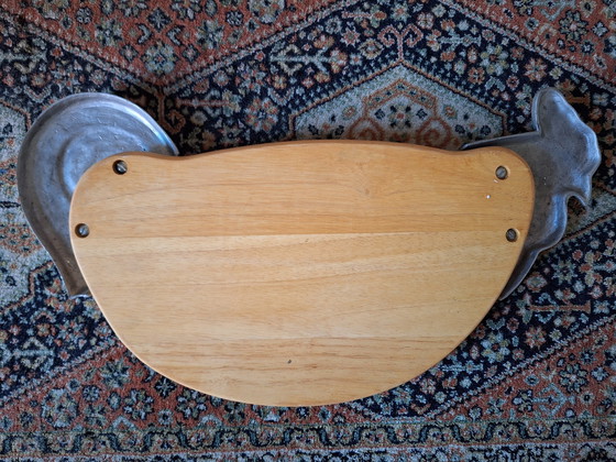 Image 1 of Vintage Serveerschaal Plank Kip