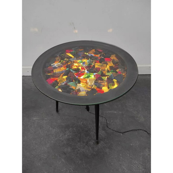 Image 1 of Vintage brazier licht salontafel, 1950