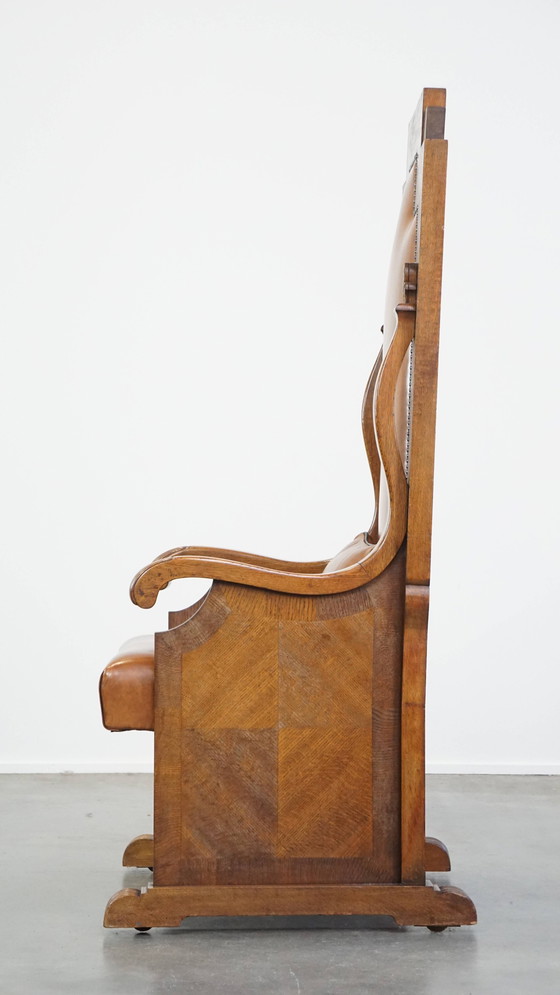 Image 1 of Schapenleren Fauteuil/ Troon